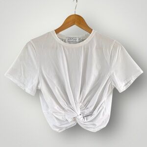 🎉5 for $45 🎉 Petal Pup Crop Top Tshirt Blouse Size 12 White